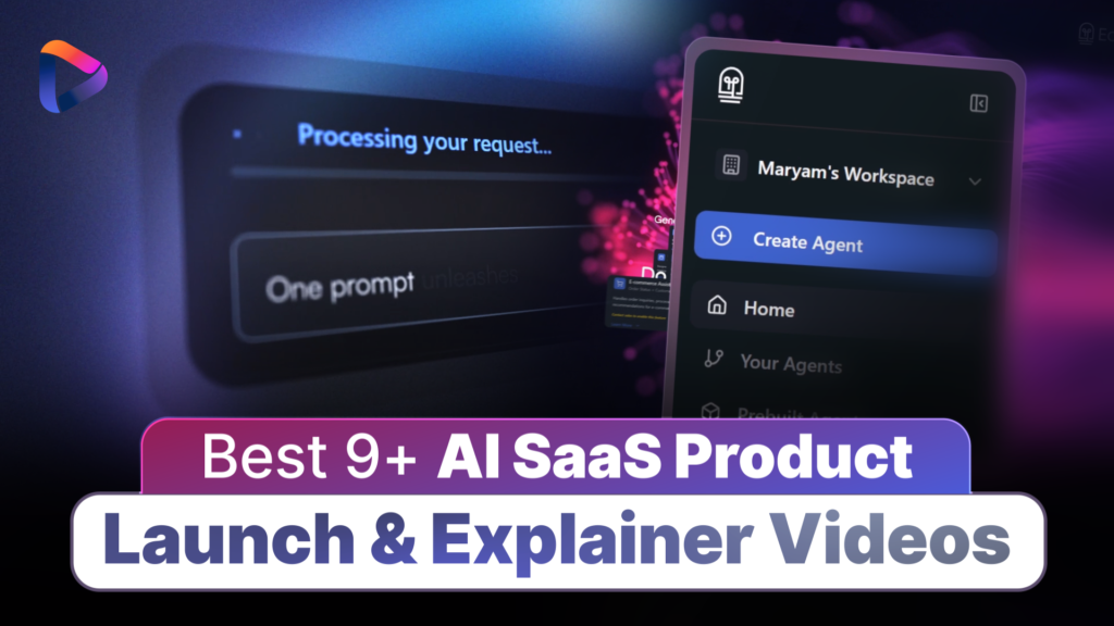 Best AI SaaS product launch explainer video and software demo examples for tech startups in 2026.