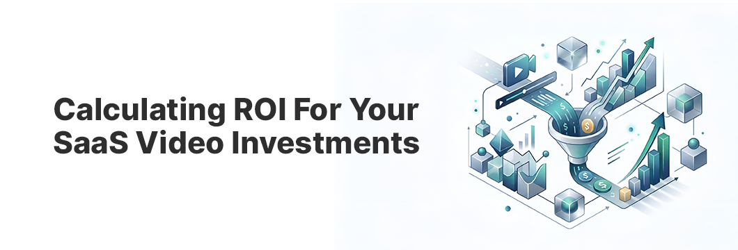 A sleek digital dashboard displaying key performance indicators like CAC reduction, viewer retention rates, and SaaS marketing campaign ROI.