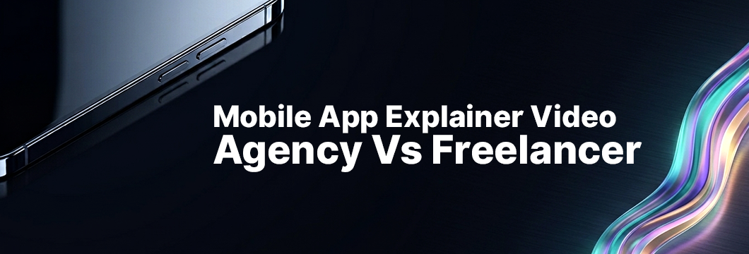 A person choosing between a freelancer and an agency for a mobile app explainer video