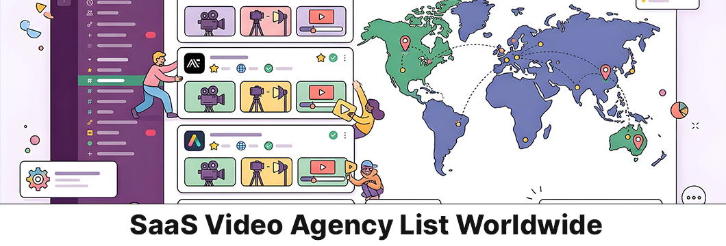 SaaS video agency list worldwide for software and B2B companies